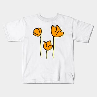 Poppy, poppy, poppy Kids T-Shirt